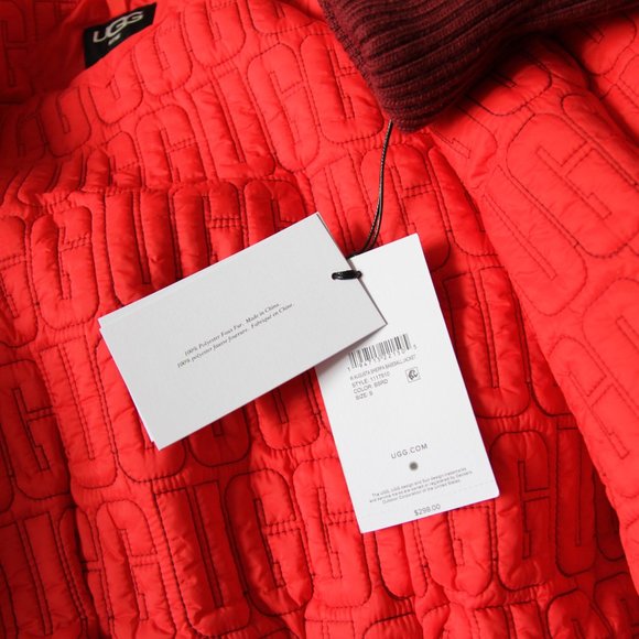 NWT UGG Women's Sherpa Baseball Jacket Faux Fur Size S or M - Picture 7 of 9